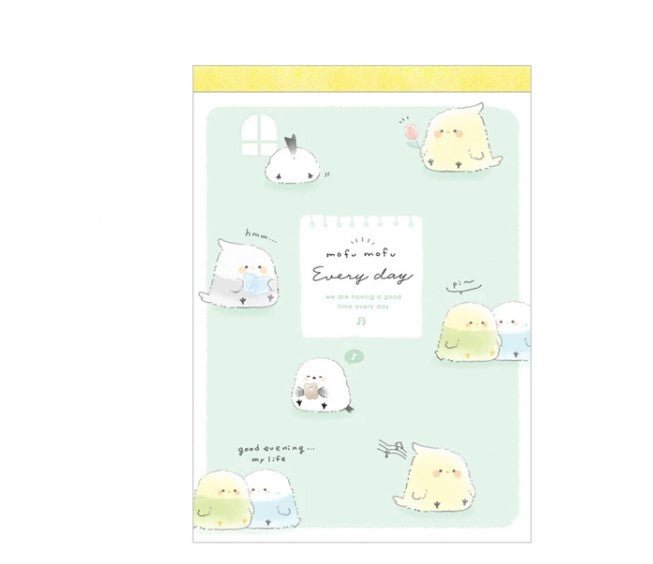 "Fluffy Every Day" A6 Memo Pad - Rosey’s Kawaii Shop
