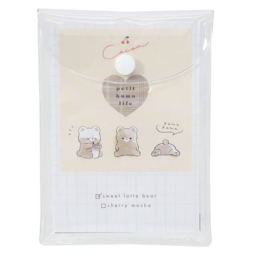 "Petit Kuma Life" PVC Case & Memo Cards - Rosey’s Kawaii Shop