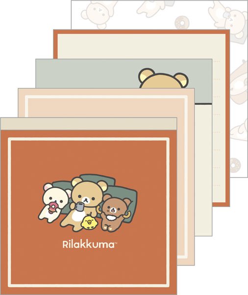 "Rilakkuma Home Cafe" Square Memo Pad - Rosey’s Kawaii Shop