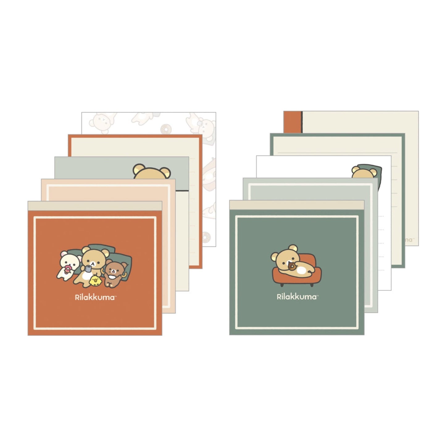 "Rilakkuma Home Cafe" Square Memo Pad - Rosey’s Kawaii Shop