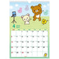 "2025 Rilakkuma B4 Wall Calendar" [CD38801] - Rosey’s Kawaii Shop