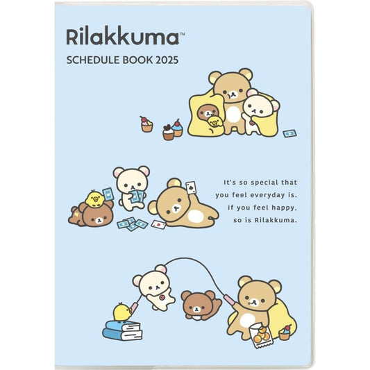 "2025 Rilakkuma B6 MONTHLY Schedule Book" [ME67305] - Rosey’s Kawaii Shop