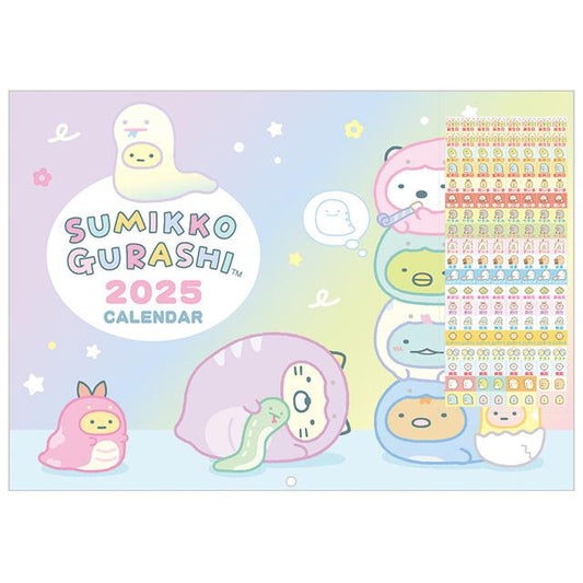 "2025 Sumikko Gurashi A4 Wall Calendar" [CD39101] - Rosey’s Kawaii Shop