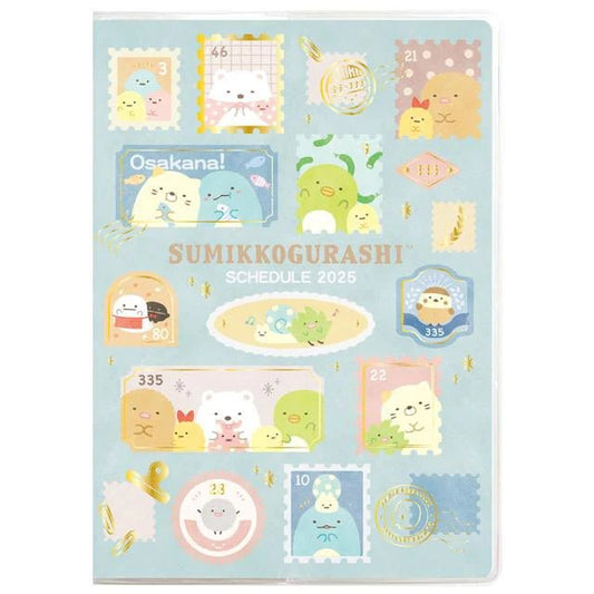 "2025 Sumikko Gurashi A5 Index Schedule Book" [ME67302] - Rosey’s Kawaii Shop