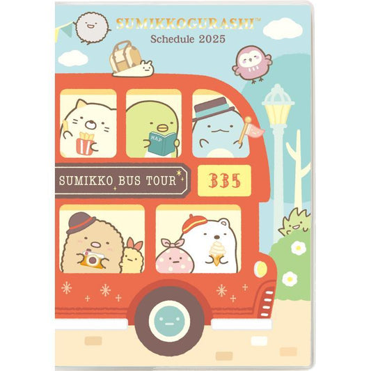 "2025 Sumikko Gurashi B6 MONTHLY Schedule Book" [ME67307] - Rosey’s Kawaii Shop