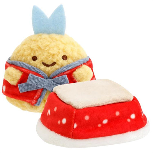 [AJI FURAI KOTATSU] LIMITED "Lotte Yukimi Daifuku x Sumikko Gurashi" Tenori Plush - Rosey’s Kawaii Shop