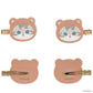 [BEAR] "Flocked Mofusand Bangs" Hair Clips - Rosey’s Kawaii Shop