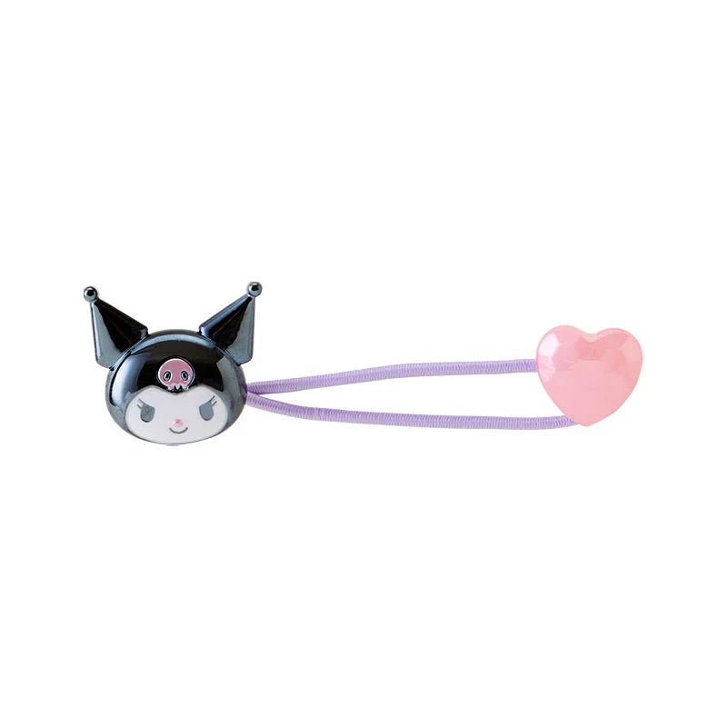 [BLACK / KUROMI] "Sanrio Mascot" Hair Tie - Rosey’s Kawaii Shop