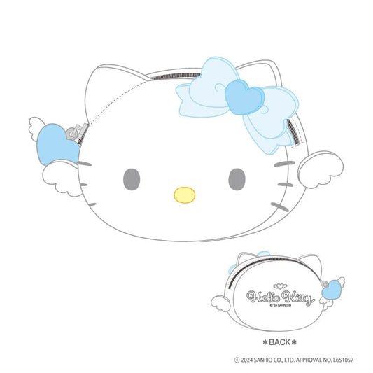 [BLUE] "90's Hello Kitty Summer Collection 2024" Face Silicone Pouch - Rosey’s Kawaii Shop