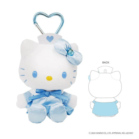 [BLUE] "90's Hello Kitty Summer Collection 2024" Plush Keychain - Rosey’s Kawaii Shop