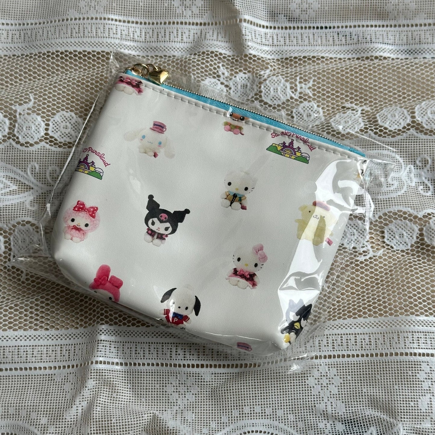 [BLUE] “Sanrio Puroland Dolls" Tissue Pouch - Rosey’s Kawaii Shop