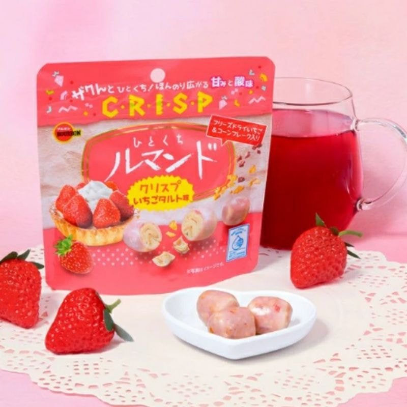 BOURBON Hitokuchi Lumonde "Strawberry Tart" - Rosey’s Kawaii Shop