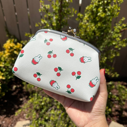 [CHERRY] "Miffy" Clasp Pouch - Rosey’s Kawaii Shop