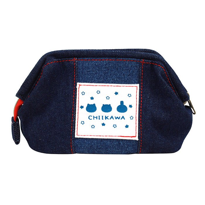 "Chiikawa Hamburger" Denim Pouch - Rosey’s Kawaii Shop