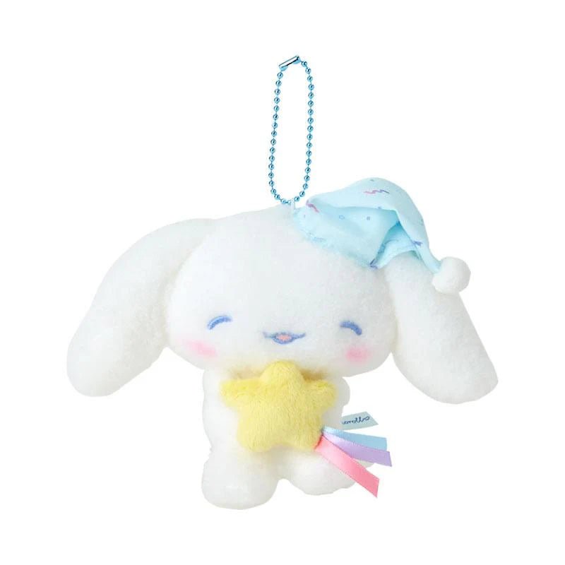 [CINNAMOROLL] "Cinnamoroll Sleepy Time" Plush Keychain - Rosey’s Kawaii Shop