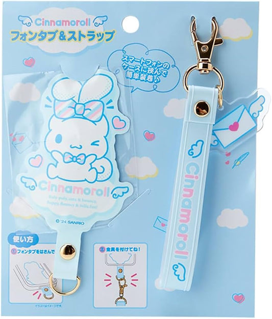 "Cinnamoroll Letter" Smartphone Tab & Strap - Rosey’s Kawaii Shop