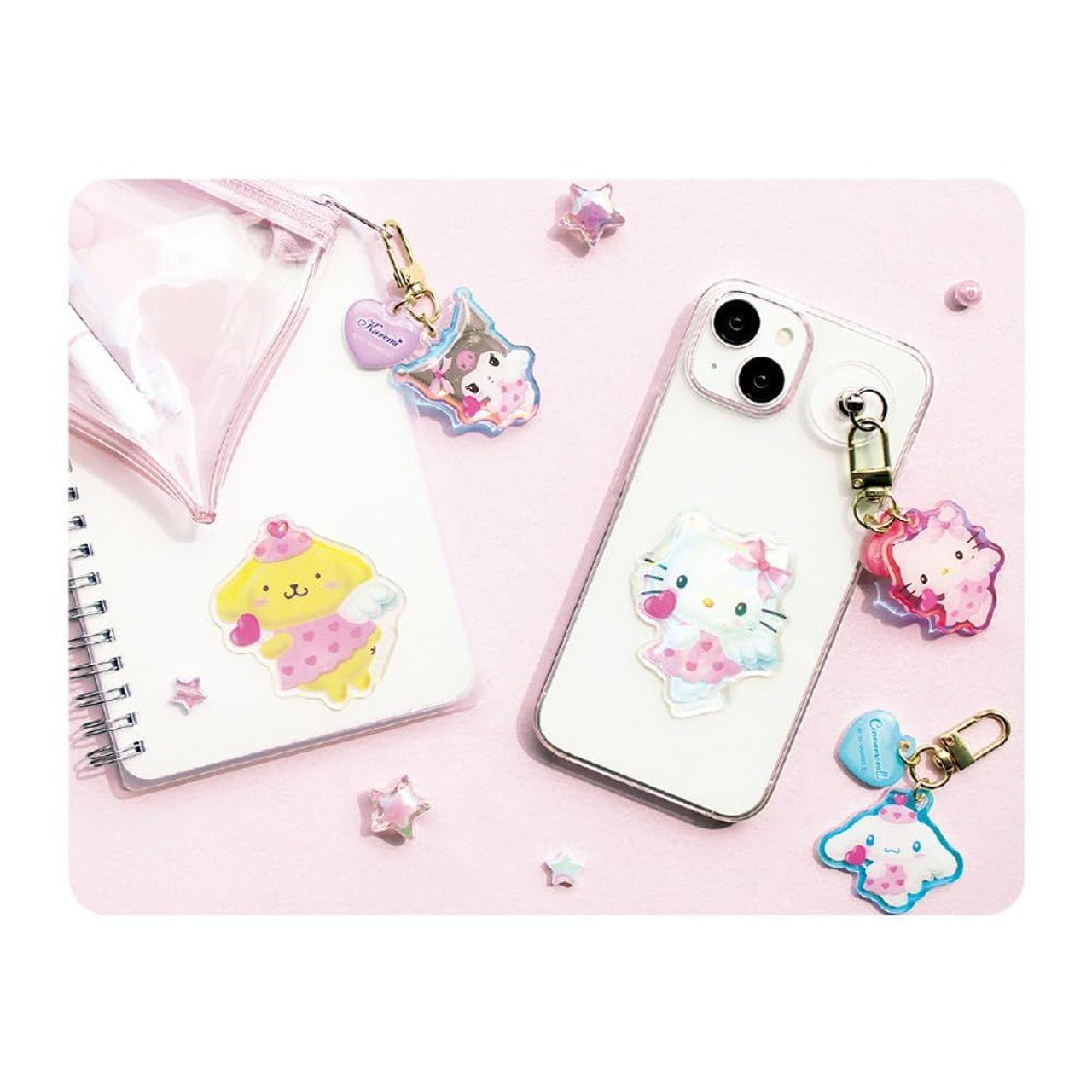 [CINNAMOROLL] "Sanrio Dreaming Angel" Aurora Keychain - Rosey’s Kawaii Shop