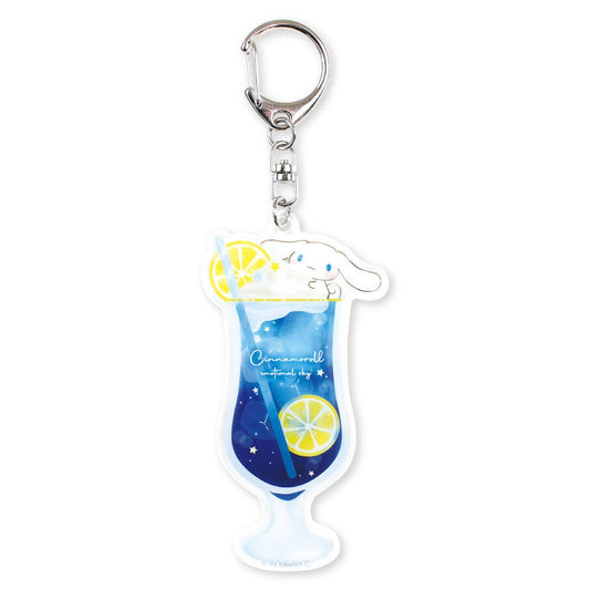 [CINNAMOROLL] "Sanrio Emotional Sky Drink" Keychain - Rosey’s Kawaii Shop