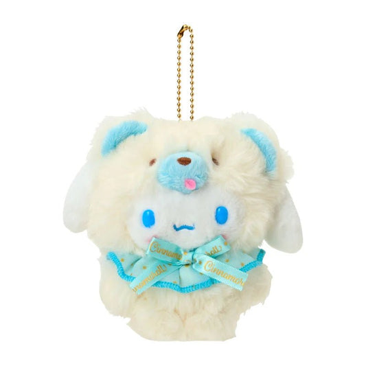 [CINNAMOROLL] "Sanrio Fluffy Doll" Plush Keychain - Rosey’s Kawaii Shop