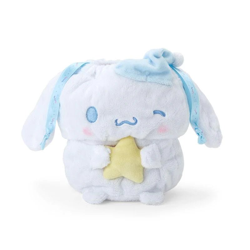 "Cinnamoroll Sleepy Time" Plush Drawstring Bag - Rosey’s Kawaii Shop