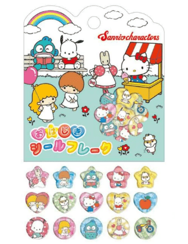 [CLASSIC] "Sanrio Holographic Drop" Sticker Flakes - Rosey’s Kawaii Shop