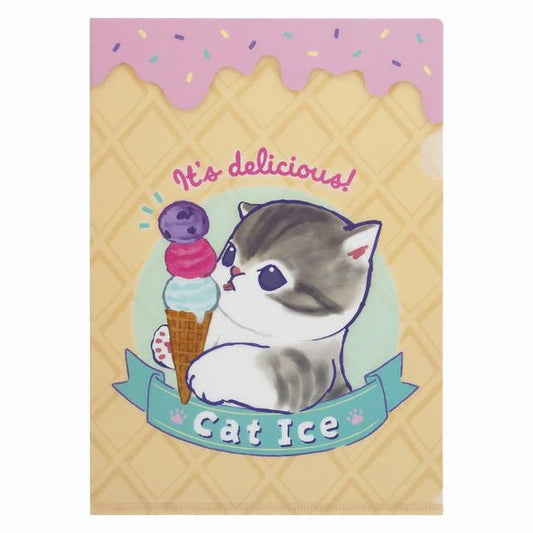 [CONE] "Mofusand: Cat Ice Cream" A4 File Folder - Rosey’s Kawaii Shop