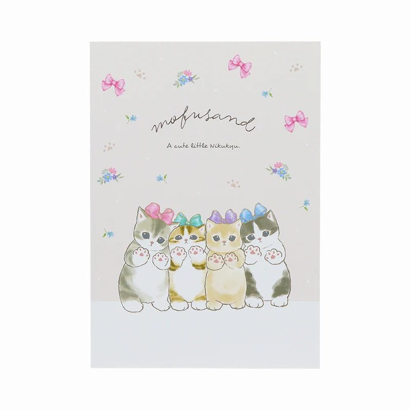 [CREAM] "Mofusand Ribbon" A5 Notebook - Rosey’s Kawaii Shop