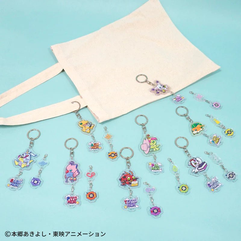 "Digimon Adventure" LONG Charm Keychain - Rosey’s Kawaii Shop