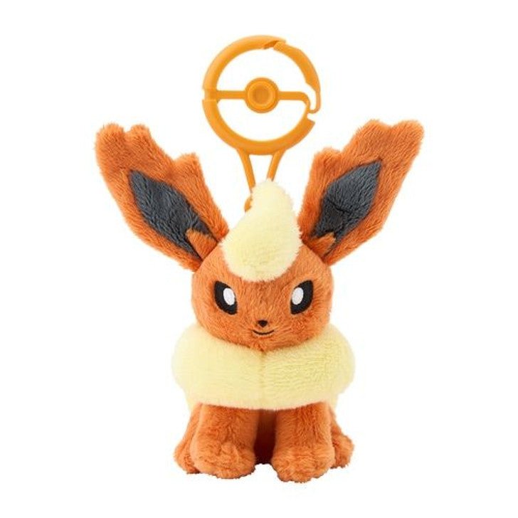 [FLAREON] "Pokemon Center" Plush Keychain w/ Carabiner - Rosey’s Kawaii Shop