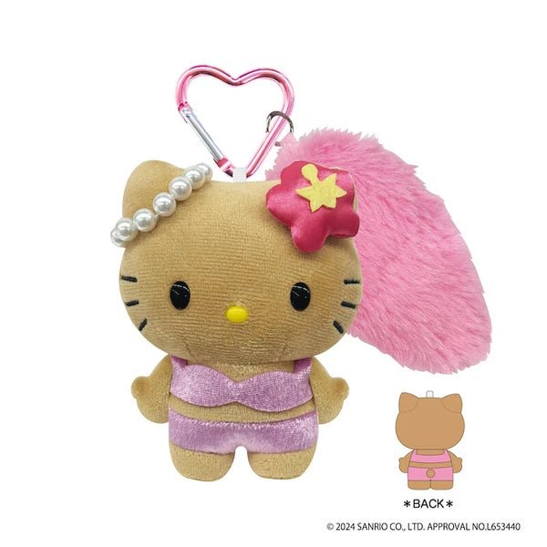 [FLUFFY CHARM] "Hello Kitty 90's" Plush Keychain - Rosey’s Kawaii Shop