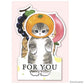 [Fruit] "Mofusand Birthday" Card & Envelope - Rosey’s Kawaii Shop