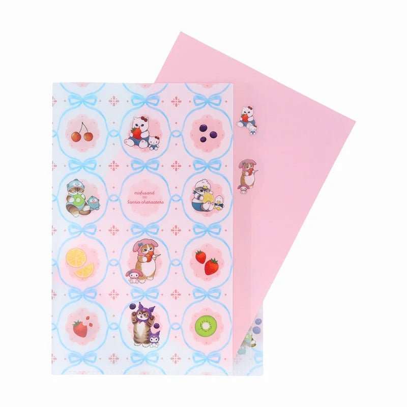 [FRUIT] "Mofusand x Sanrio" 5 - Pocket Index File Folder - Rosey’s Kawaii Shop