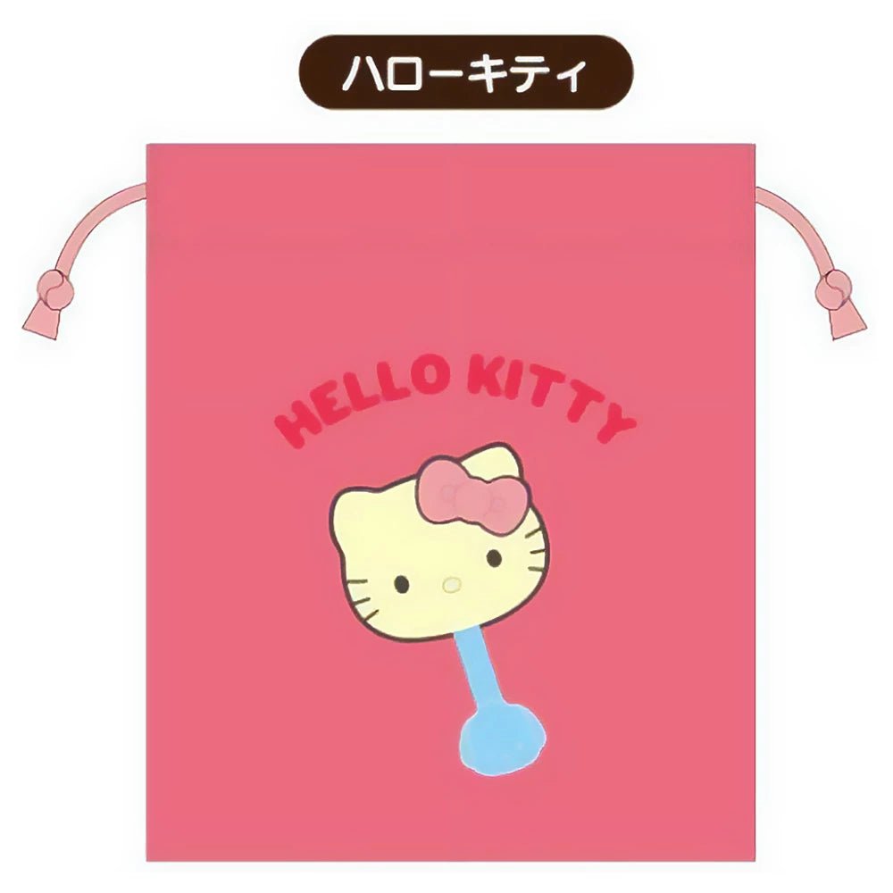 "FUJIYA Chocolate Stick x Sanrio" Embroidered Drawstring - Rosey’s Kawaii Shop