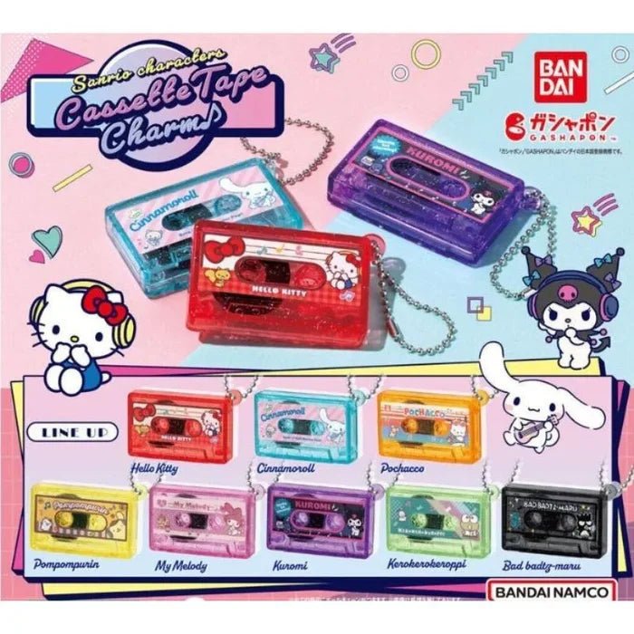 *GASHAPON* "Sanrio Cassette Tape" Keychain - Rosey’s Kawaii Shop