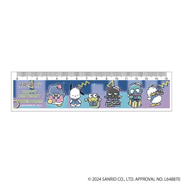 GRAFFART "Happy Birthday Tuxedo Sam" Ruler - Rosey’s Kawaii Shop