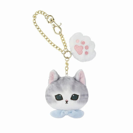 [GRAY] "Mofusand Face Bag Charm" Plush Keychain - Rosey’s Kawaii Shop