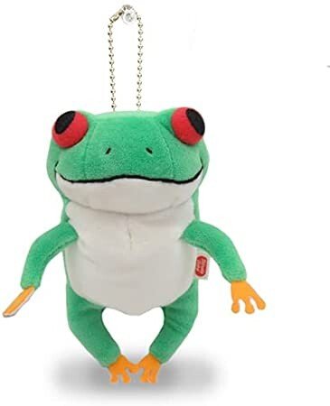 [GREEN FROG] "Fuwatoro Animal" Plush Keychain - Rosey’s Kawaii Shop