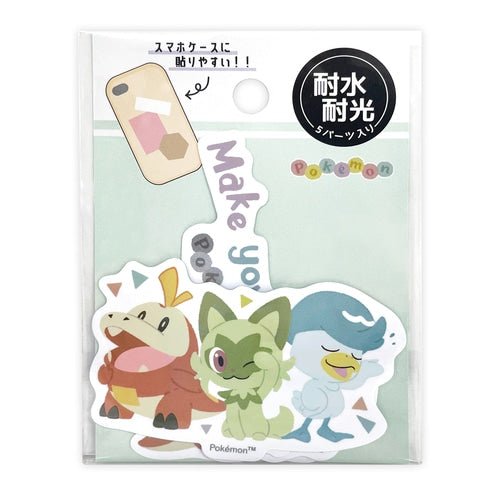 [GREEN] "Pokemon Makes You Happy" Sticker Set - Rosey’s Kawaii Shop