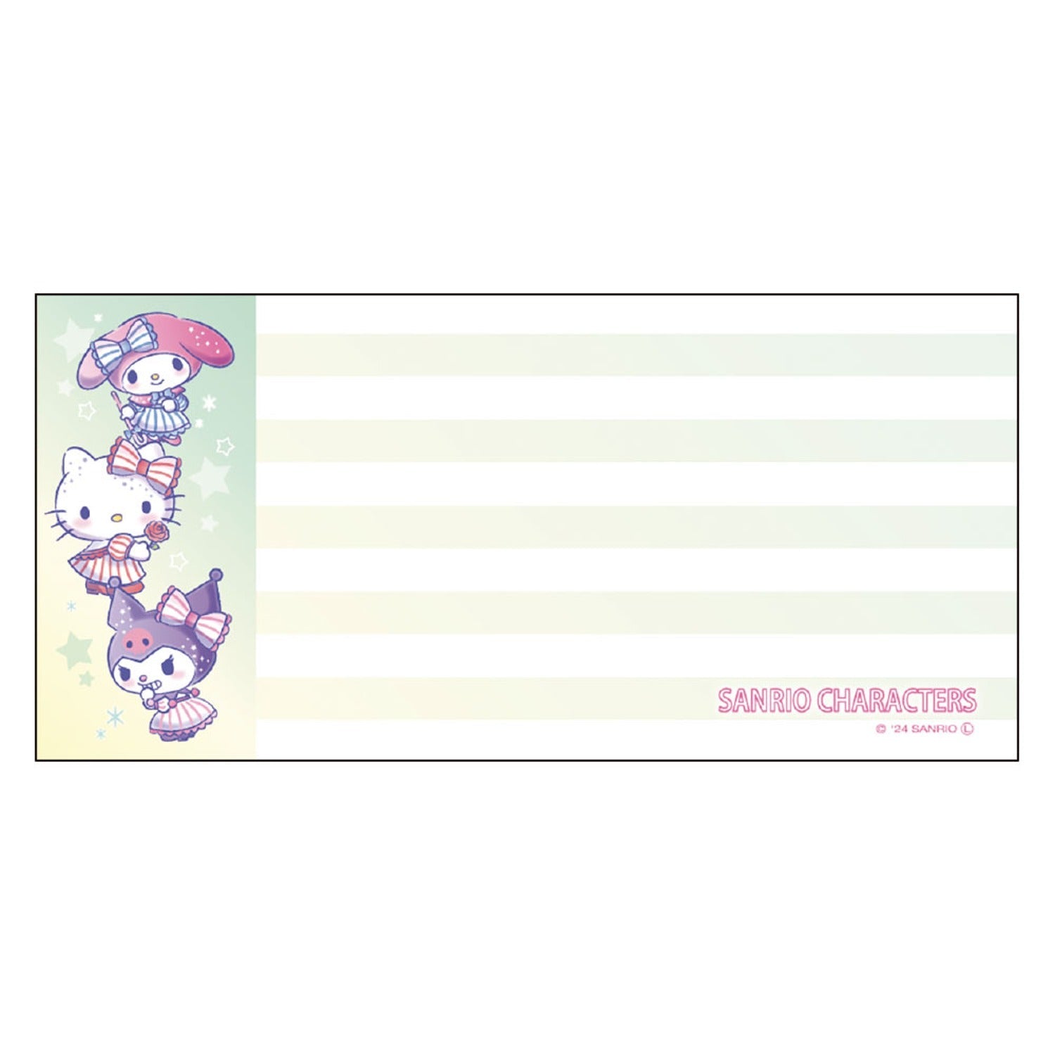 [GREEN] "Sanrio Ticket" Memo Pad - Rosey’s Kawaii Shop