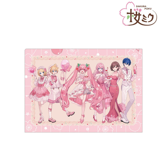 [GROUP MIX] "Sakura Miku Cherry Blossom Pary" A4 File Folder - Rosey’s Kawaii Shop