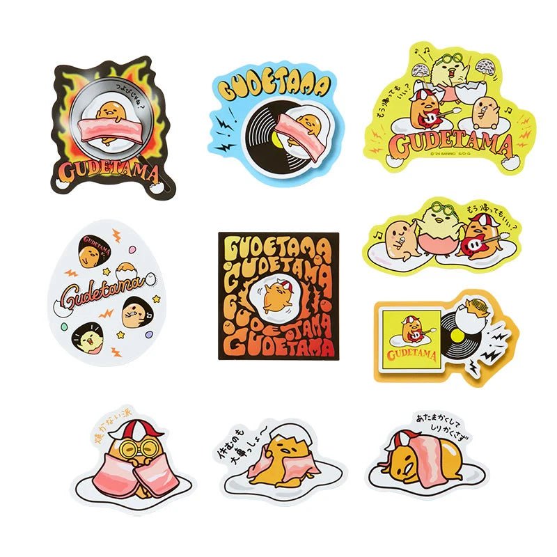 [GUDETAMA] "Gudetama & Kirimi - chan Festival" Sticker Set - Rosey’s Kawaii Shop