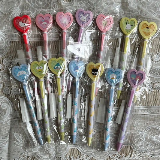 [HEART LOCKET] "Sanrio Puroland" Ballpoint Pen - Rosey’s Kawaii Shop