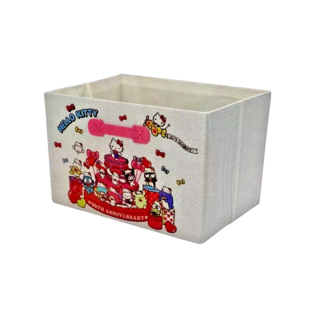 "Hello Kitty 50th Anniversary" Folding Storage Box - Rosey’s Kawaii Shop