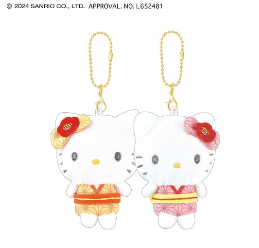 [HELLO KITTY & MIMMY] "Sanrio Festival" Magnet Plush Keychain - Rosey’s Kawaii Shop