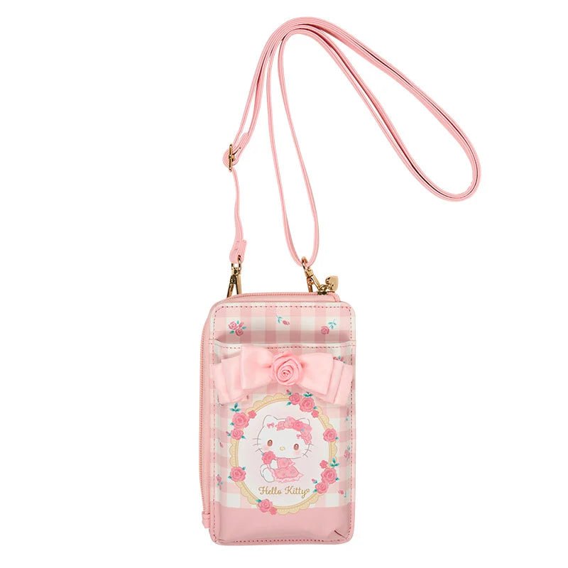 [HELLO KITTY] "Sanrio Dolly Rose" Smartphone Shoulder Bag - Rosey’s Kawaii Shop