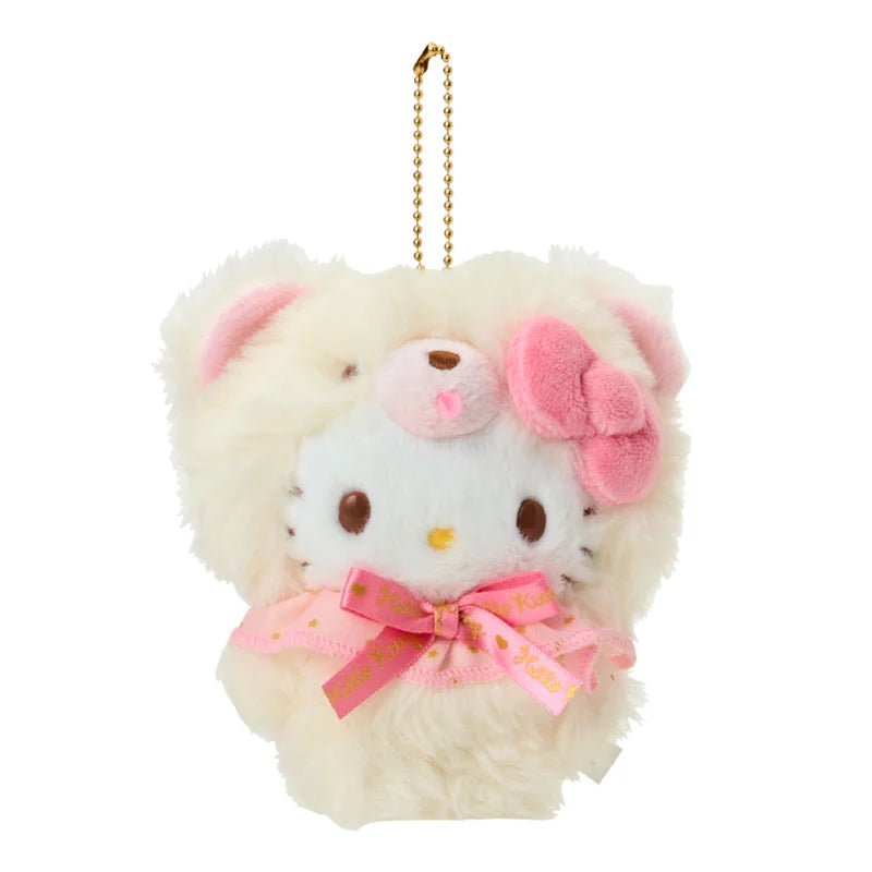 [HELLO KITTY] "Sanrio Fluffy Doll" Plush Keychain - Rosey’s Kawaii Shop