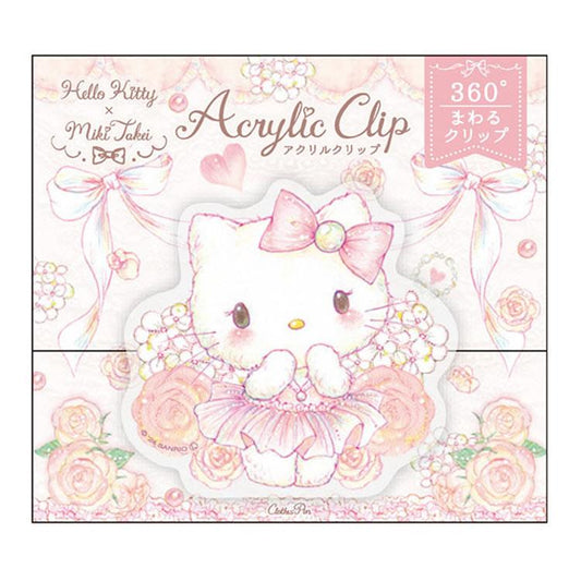 [HELLO KITTY] "Takei Miki x Sanrio" Acrylic Clip - Rosey’s Kawaii Shop