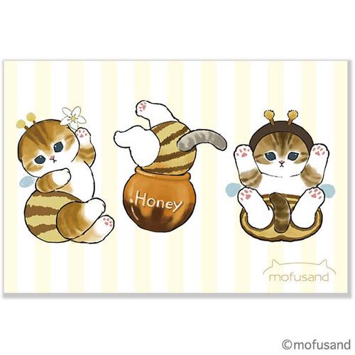 [HONEY POT] "Mofusand Bumble Bee" Postcard - Rosey’s Kawaii Shop