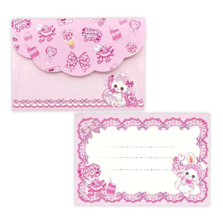 [IDOL PINK] "Amenomori Fumika" Letter Set - Rosey’s Kawaii Shop