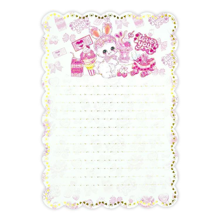 [IDOL PINK] "Amenomori Fumika" Letter Set - Rosey’s Kawaii Shop